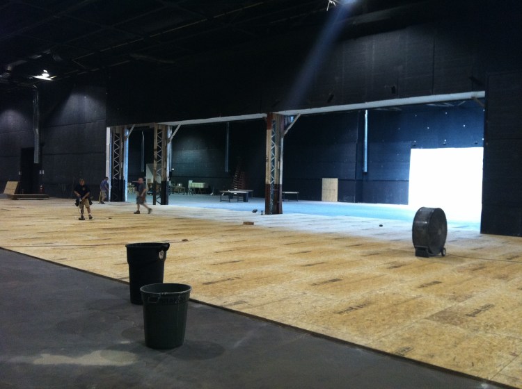 Dual stages prepped for Chicago Fire.